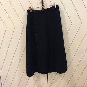 Reiss Navy Blue Midi Skirt 2
